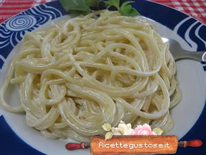 spaghetti aromatici alla panna