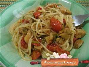 Spaghetti asparagi e funghi porcini
