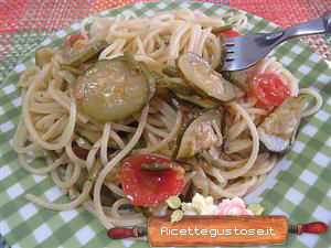 spaghetti asparagi e zucchine