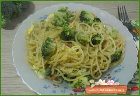Spaghetti broccolo baresano e speck di bufalo