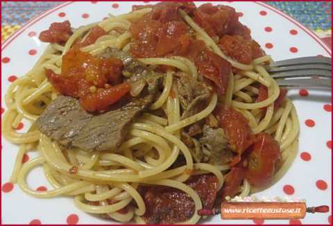 spaghetti straccetti di manzo