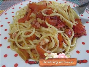 spaghetti piccanti al capocollo