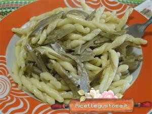 strozzapreti carciofi gorgonzola