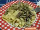 tagliatelle carbonara di carciofi