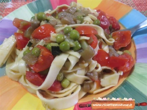 ricetta tagliatelle alle verdure