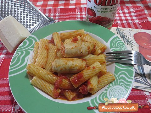 Tortiglioni con involtini