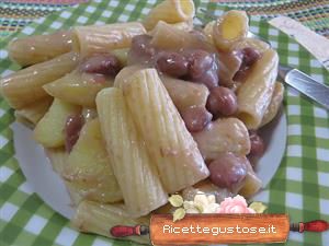 tortiglioni patate e fagioli