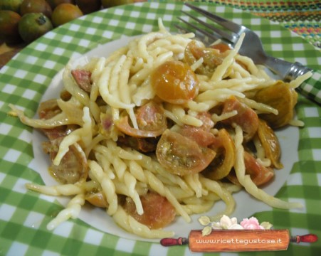 trofie ai pomodori verdi