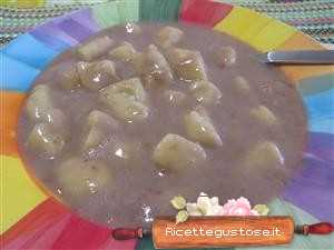 gnocchi alla crema di fagioli