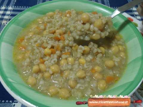 Zuppa ceci e grano saraceno