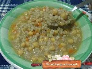 zuppa ceci e grano saraceno ricetta