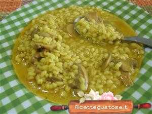 zuppa orzo e zafferano