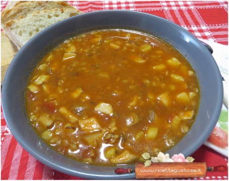 zuppa enkir porcini e patate