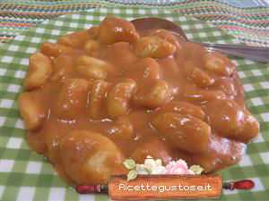 zuppa fagioli e gnocchi