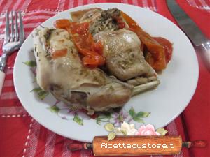 coniglio light peperoni al cartoccio