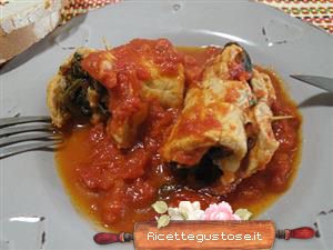 involtini arista light alla borragine