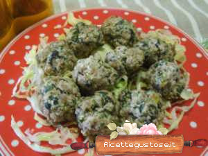 Polpettine light di ricotta e cicoria 
