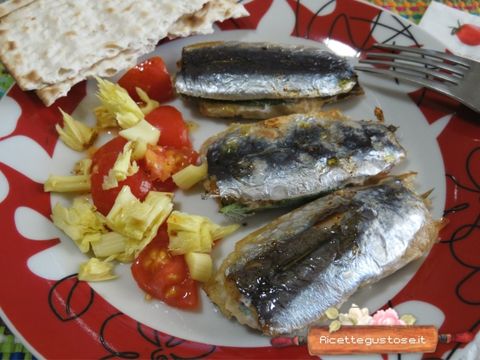 sarde ripiene e light al cartoccio 