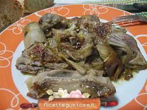 ricetta abbacchio ai carciofi