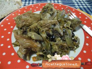 agnello carciofi e mirto