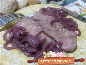 arista maiale cipolle vino rosso ricetta