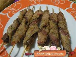 Arrosticini di pecora allo speck