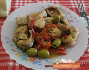 coniglio peperoni finocchietto