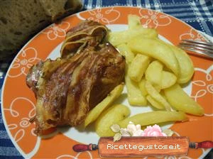 ricetta faraona al forno lardo colonnata