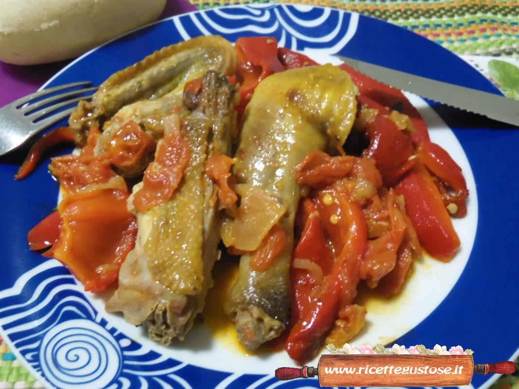 Ricetta faraona peperoni al vapore e lemongrass