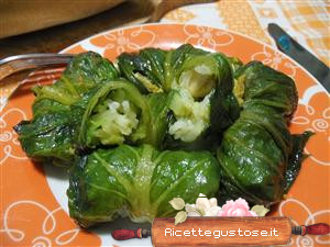 Involtini di lattuga e coniglio
