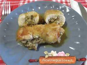 involtini di polllo e crema di melanzane ricetta