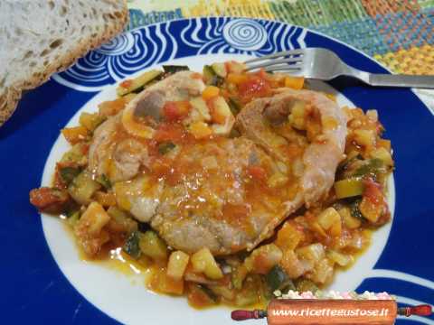 ossibuchi di tacchino e verdure