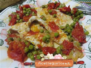 Petto di pollo ai piselli
