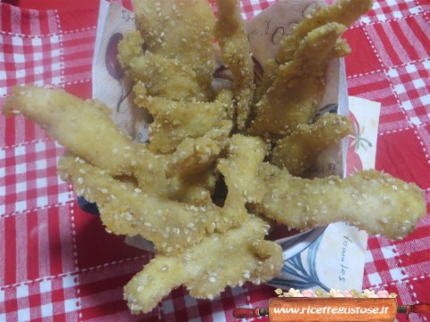 petto di pollo fritto al sesamo