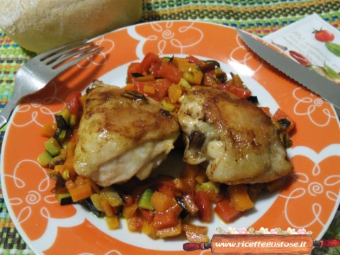 pollo al curry con verdure