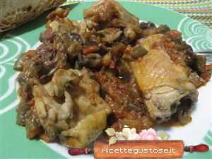 pollo melanzane e ciliegino ricetta