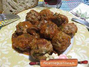 polpette e stridoli al sugo