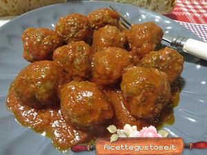 polpette con mortadella al sugo