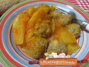 polpette e patate in umido