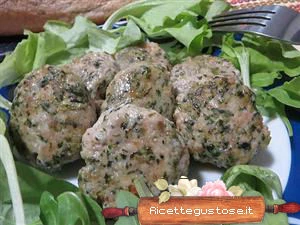 polpette di pollo e indivia ricetta