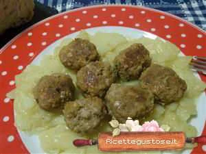 polpettine agnello crema patate ricetta