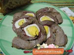 rolle bresaola e uova gustoso