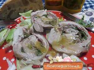 rollè di coniglio spinaci e fontina ricetta