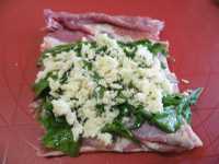Rolle di agnello con rughetta