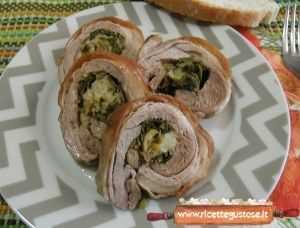 rolle agnello alla rucola gustoso