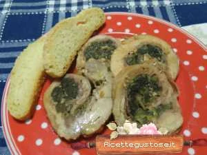 rollè di coniglio alla borragine ricetta