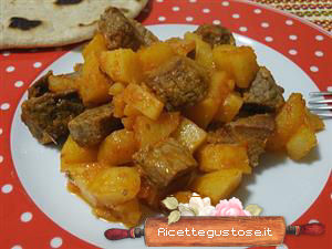 Spezzatino e patate al cartoccio