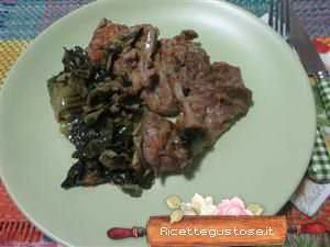 tacchino gustoso cicorino verde ricetta