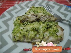 Cefalo gratinato alle zucchine