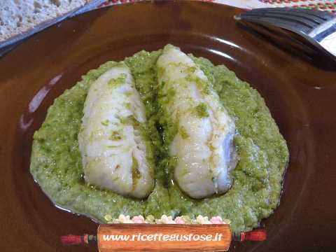 filetti gallinella crema di fagiolini